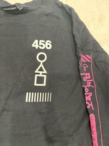 hoodie Squid Game Themed Long Sleeve Top