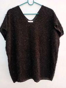 Unused Imported Shimmery Light Wool Top