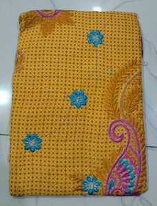 Yellow Kurta Set with Embroidery
