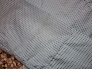 Striped Blue Shirt &amp; White
