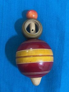 Vintage Wooden Spinning Top Toy, good old lattu