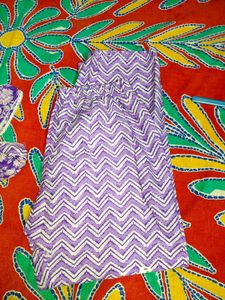 Purple Floral Print Kurta set