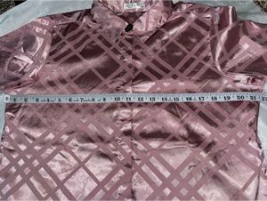 Satin Geometric Print Button-Up Shirt