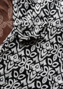 Black &amp; White Printed short kurta
