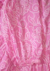 Pretty pink bandhani peplum short kurti 🩷🎀