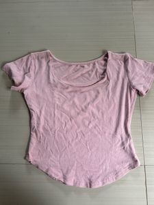 Cute Pink Cropped Top