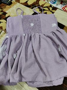 Lavender Colour Sleeveless Y2K Top