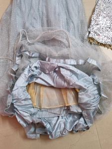 Sparkling Silver Lehenga Choli Set