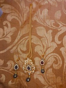 Exquisite Gold-Plated Necklace & Earring Set