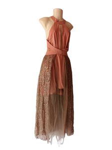 beautiful coral gown 😍