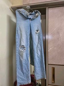 Distressed Light Wash Jeans