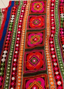 Green Bandhani Ethnic Skirt