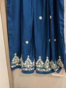 Embroidered Teal Gown
