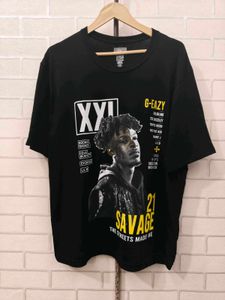 G-Eazy & 21 Savage Black Graphic T-Shirt