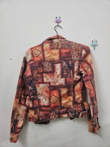 Patterned Denim Jacket