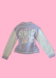 Purple &amp; White Varsity Jacket