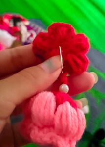 Crochet Flower jumka🎀✨