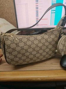 Gucci inspired Chic Monogram Shoulder Bag