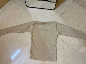 Cute Long Sleeve Top with Bow Detail