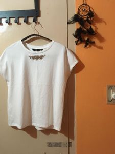White Top With Stonework (Tag Intact)