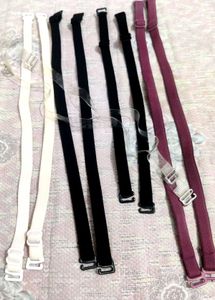 Bra Straps - Variety Colour 💜🤍🖤200/-each Pair