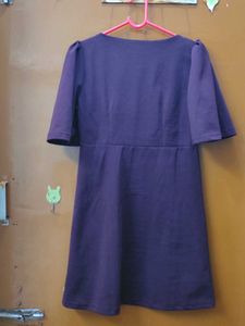 Chic Plum Fit &amp; Flare Dress