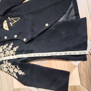 kid's Embroidered Sherwani Style Jacket