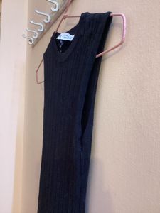 Bershka Black maxi Dress with side slit