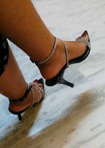 Sparkling Strappy Stiletto Heels