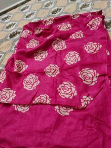 Beautiful Rose Print Dupatta Set