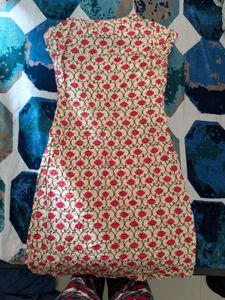 Floral Print Cotton Kurta