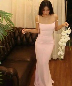Elegant Pink Maxi Dress