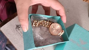 Rose Gold Emporio Armani Watch
