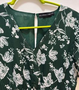 Bellissimo Caro Romper With Smocked Waist