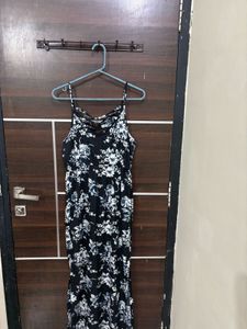 navy floral beach dress