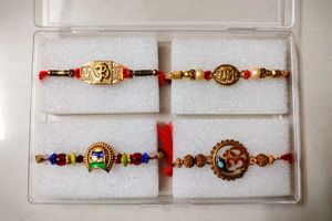 Set of 4 Rakhi  for brother