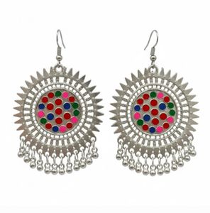 Stunning Oxidized Silver Jhumka Earrings