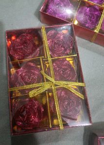 4 Box Ofmulti Shimmer Floating Candles