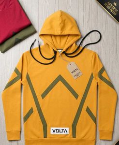 Volta Hoodie - Men's Yellow Sweatshirt