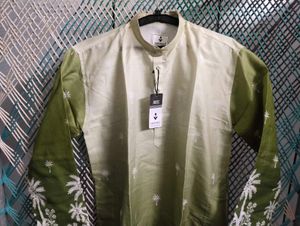 navratri Green Ombre  Kurta