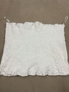 White Smocked Tube Top
