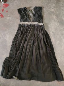 Elegant Black Embellished Gown