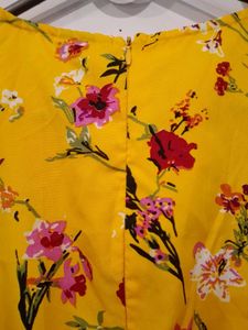 Yellow Floral Print Jumpsuit