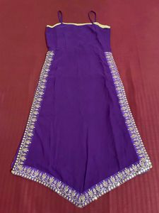 Elegant Purple suit set with Embroidery