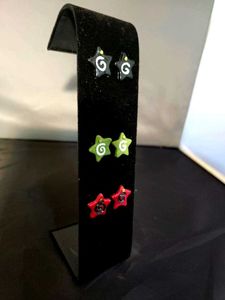 Y2K Spiral Star Pendant + Earrings Set