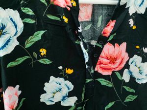 Chic Floral Print Blouse/Tunic