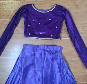 blouse with skirt &amp; saree