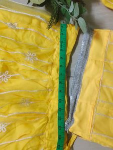 Yellow Embroidered Lehenga Choli Set