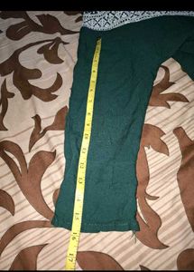 Green Embroidered Kurta Set