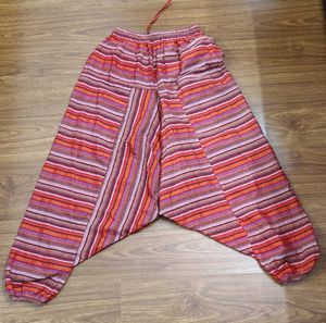 Boho Striped Harem Pants